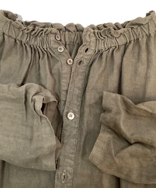 nest Robe（ネストローブ）nest Robe (ネストローブ) 長袖ワンピース オリーブ サイズ:Freeの古着・服飾アイテム