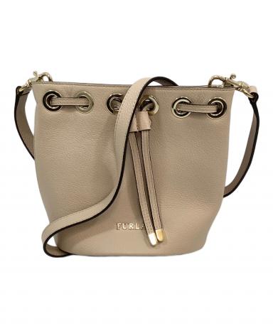 中古・古着通販】FURLA (フルラ) 巾着ショルダーバッグ ベージュ 