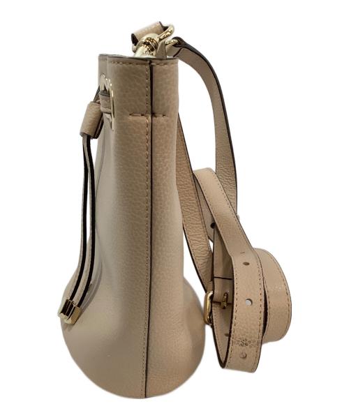 FURLA（フルラ）FURLA (フルラ) 巾着ショルダーバッグ ベージュの古着・服飾アイテム