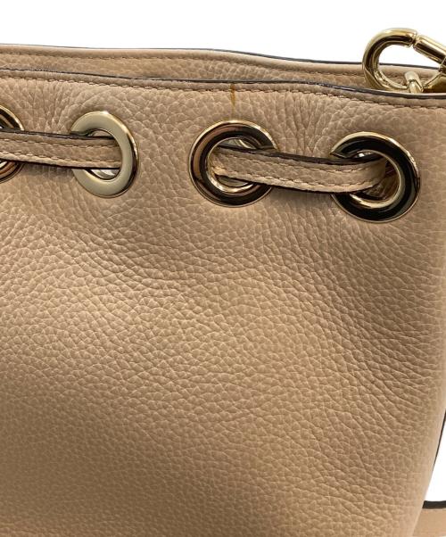 FURLA（フルラ）FURLA (フルラ) 巾着ショルダーバッグ ベージュの古着・服飾アイテム