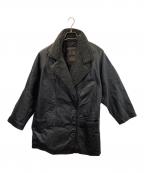 LA PIELラ・ピエル）の古着「レザージャケット」｜ブラック