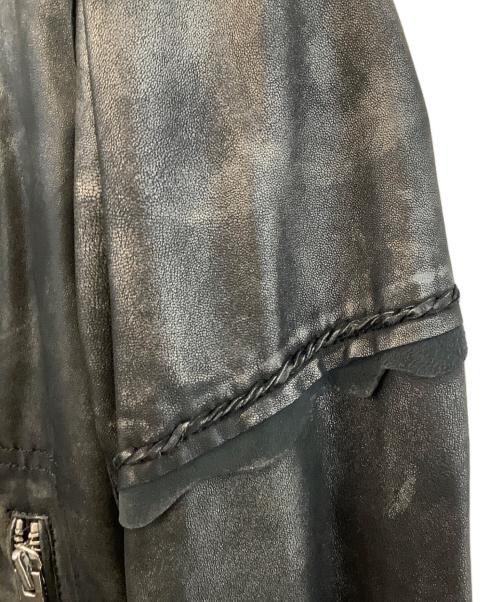 DIESEL（ディーゼル）DIESEL (ディーゼル) ライダースジャケット シルバー サイズ:Lの古着・服飾アイテム