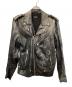 DIESEL（ディーゼル）の古着「ライダースジャケット」｜シルバー