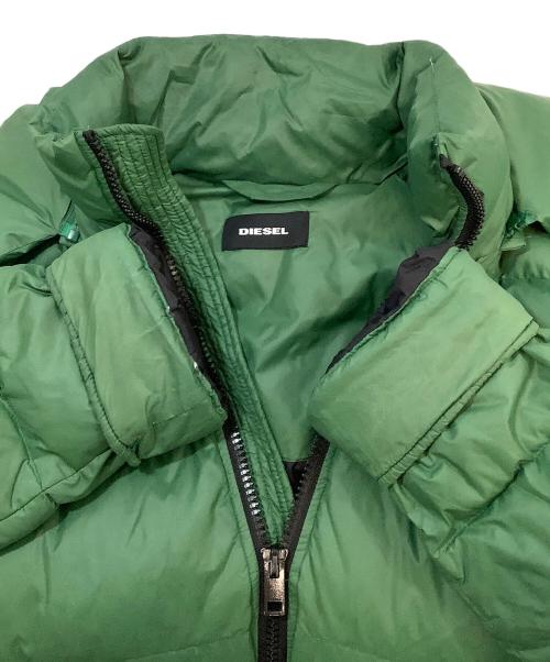 DIESEL（ディーゼル）DIESEL (ディーゼル) ダウンジャケット グリーン サイズ:Lの古着・服飾アイテム
