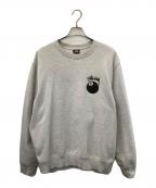 stussyステューシー）の古着「裏起毛スウェット」｜グレー