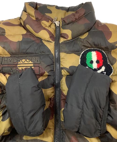 HYDROGEN（ハイドロゲン）HYDROGEN (ハイドロゲン) 中綿ジャケット ブラウン サイズ:記載なしの古着・服飾アイテム