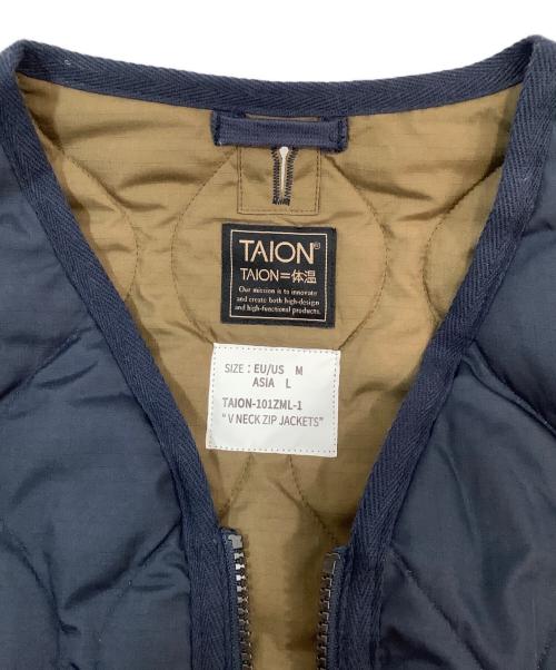 TAION（タイオン）TAION (タイオン) ダウンジャケット ネイビー サイズ:Lの古着・服飾アイテム