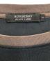 中古・古着 BURBERRY BLACK LABEL (バーバリーブラックレーベル) 半袖カットソー ブラック×ブラウン サイズ:3：4000円