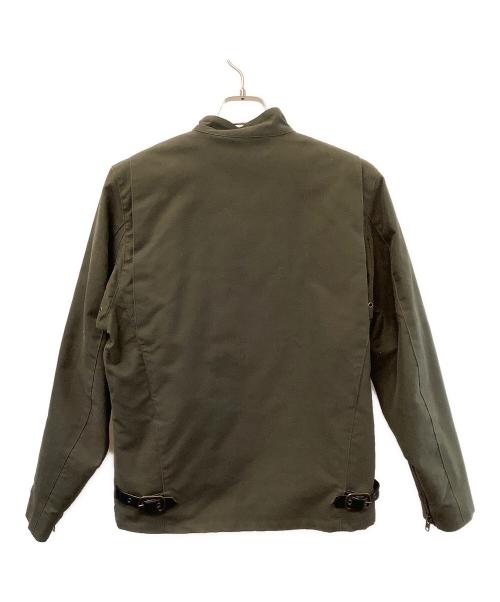 Schott（ショット）Schott (ショット) Billabong (ビラボン) シングルライダースジャケット グリーン×ブラック サイズ:40の古着・服飾アイテム
