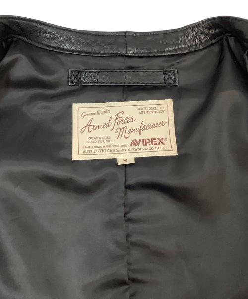 AVIREX（アヴィレックス）AVIREX (アヴィレックス) ライダースジャケット ブラック サイズ:Mの古着・服飾アイテム