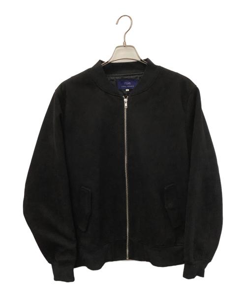 ITEMS URBAN RESEARCH（アイテムズ アーバンリサーチ）ITEMS URBAN RESEARCH (アイテムズ アーバンリサーチ) スエードジャケット ブラック サイズ:Lの古着・服飾アイテム