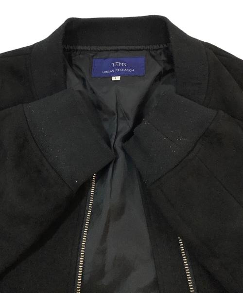 ITEMS URBAN RESEARCH（アイテムズ アーバンリサーチ）ITEMS URBAN RESEARCH (アイテムズ アーバンリサーチ) スエードジャケット ブラック サイズ:Lの古着・服飾アイテム
