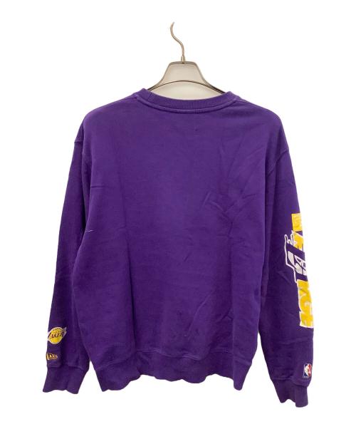 New Era（ニューエラ）New Era (ニューエラ) X-LARGE (エクストララージ) スウェット パープル サイズ:Mの古着・服飾アイテム