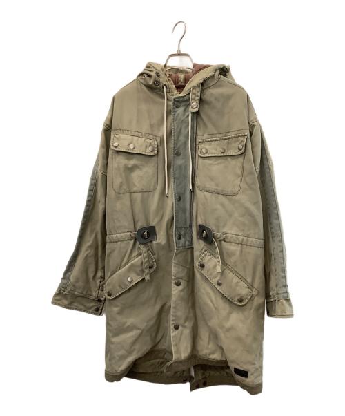DIESEL（ディーゼル）DIESEL (ディーゼル) モッズコート オリーブ サイズ:Mの古着・服飾アイテム