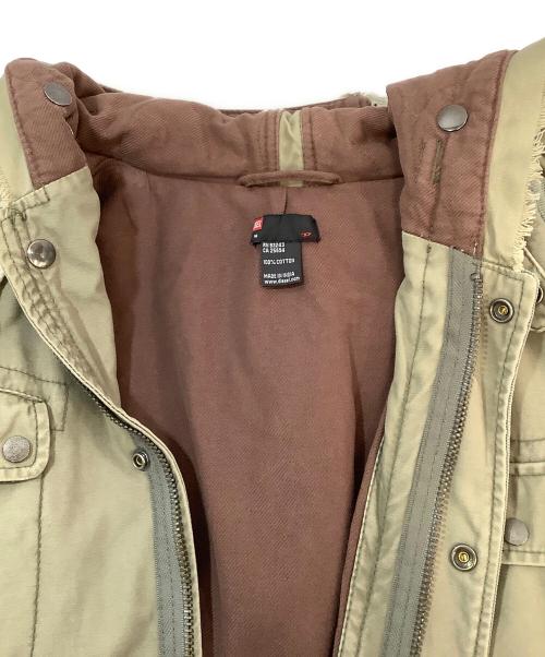 DIESEL（ディーゼル）DIESEL (ディーゼル) モッズコート オリーブ サイズ:Mの古着・服飾アイテム
