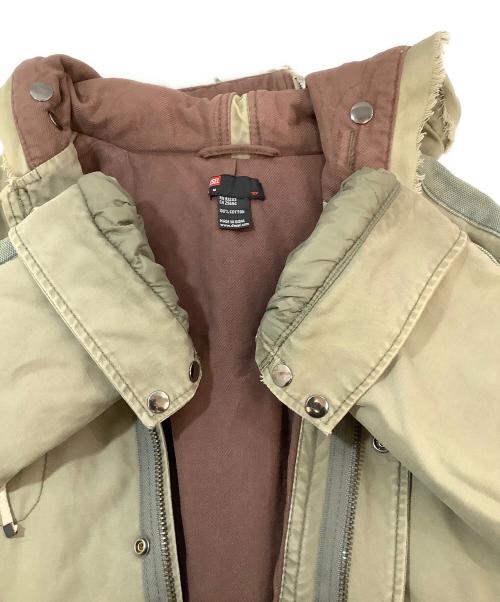 DIESEL（ディーゼル）DIESEL (ディーゼル) モッズコート オリーブ サイズ:Mの古着・服飾アイテム