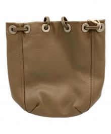 hobo（ホボ）の古着「巾着ショルダーバッグ」｜ベージュ