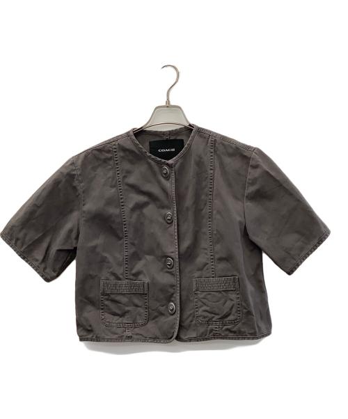 COACH（コーチ）COACH (コーチ) ガーメントダイドショーツ グレー サイズ:2の古着・服飾アイテム