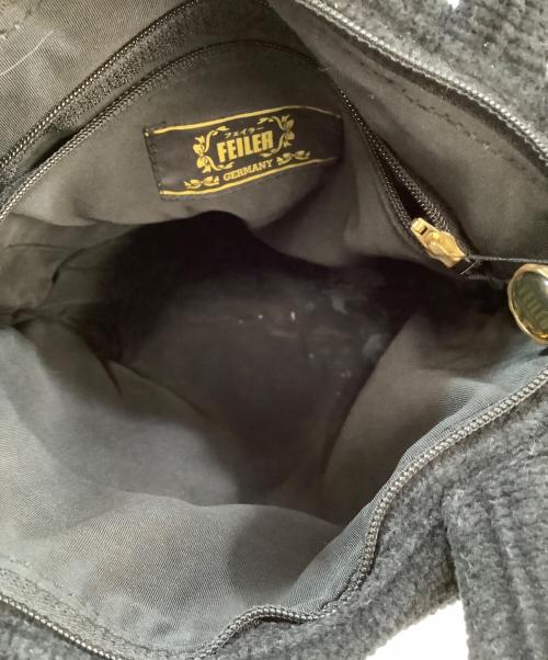 FEILER（フェイラー）FEILER (フェイラー) ハンドバッグ ブラックの古着・服飾アイテム