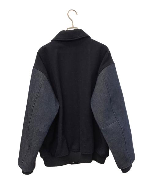 skookum（スクーカム）skookum (スクーカム) MONKEY TIME (モンキータイム) スタジャン ネイビー サイズ:Lの古着・服飾アイテム