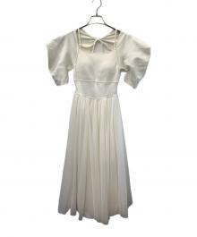 Snidel×Chacott（スナイデル×チャコット）の古着「半袖ワンピース」｜アイボリー