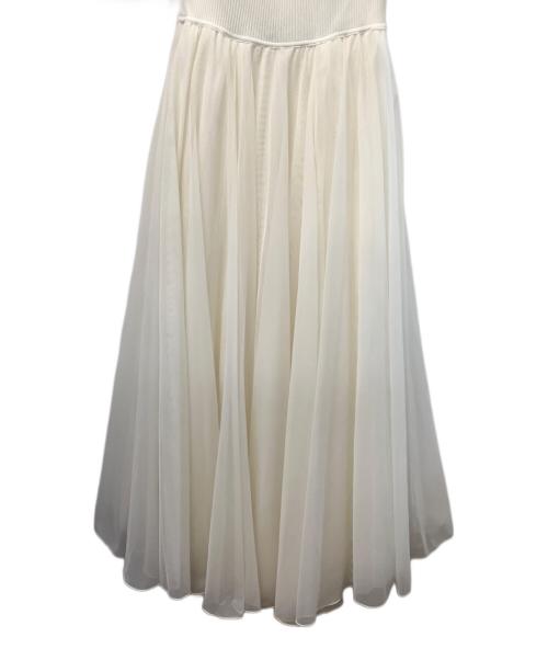 Snidel（スナイデル）Snidel (スナイデル) Chacott (チャコット) 半袖ワンピース アイボリー サイズ:1 未使用品の古着・服飾アイテム