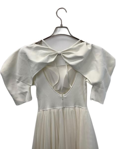 Snidel（スナイデル）Snidel (スナイデル) Chacott (チャコット) 半袖ワンピース アイボリー サイズ:1 未使用品の古着・服飾アイテム