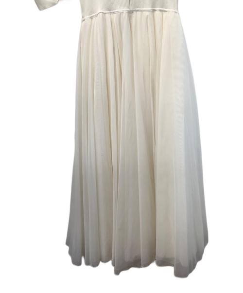 Snidel（スナイデル）Snidel (スナイデル) Chacott (チャコット) 半袖ワンピース アイボリー サイズ:1 未使用品の古着・服飾アイテム