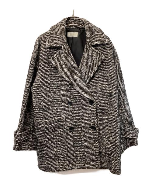 JOURNAL STANDARD relume（ジャーナルスタンダード レリューム）JOURNAL STANDARD relume (ジャーナルスタンダード レリューム) Pコート ブラック サイズ:Sの古着・服飾アイテム