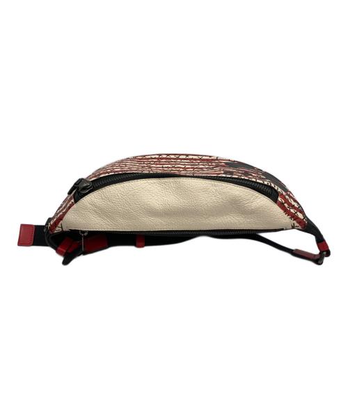 COACH（コーチ）COACH (コーチ) ウエストバッグ ブラック×レッドの古着・服飾アイテム