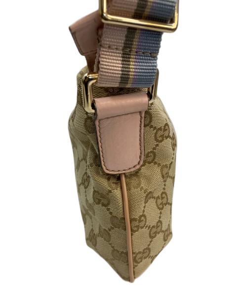 GUCCI（グッチ）GUCCI (グッチ) ショルダーバッグ ベージュ×ピンクの古着・服飾アイテム