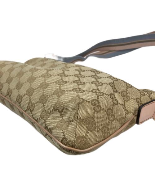 GUCCI（グッチ）GUCCI (グッチ) ショルダーバッグ ベージュ×ピンクの古着・服飾アイテム