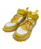 NIKEナイキ）の古着「Air Force 1 Mid SP LTHR」｜ホワイト×イエロー