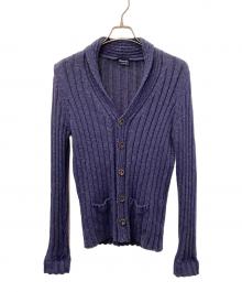 Drumohr（ドルモア）の古着「厚手カーディガン」｜ネイビー