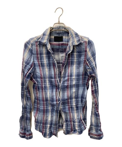 Junhashimoto（ジュンハシモト）Junhashimoto (ジュンハシモト) 長袖シャツ ブルー サイズ:3の古着・服飾アイテム