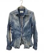 Junhashimoto×ATTACHMENTジュンハシモト×アタッチメント）の古着「長袖シャツ」｜インディゴ