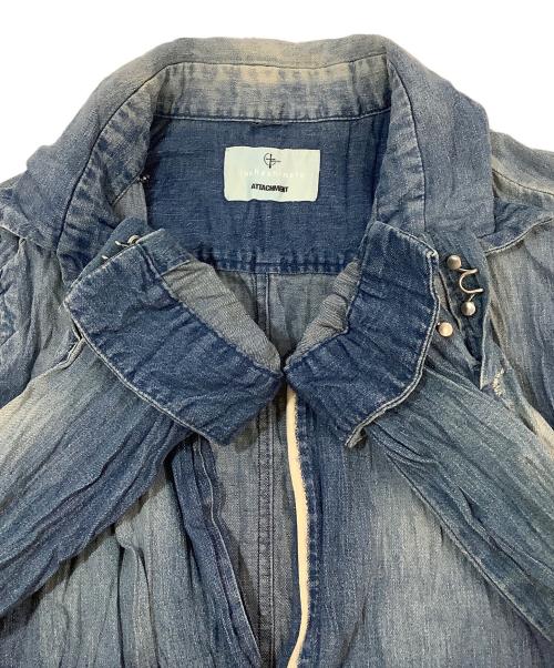 Junhashimoto（ジュンハシモト）Junhashimoto (ジュンハシモト) ATTACHMENT (アタッチメント) 長袖シャツ インディゴ サイズ:4の古着・服飾アイテム