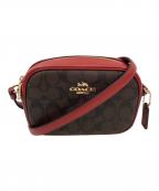 COACHコーチ）の古着「ショルダーバッグ」｜レッド×ブラウン