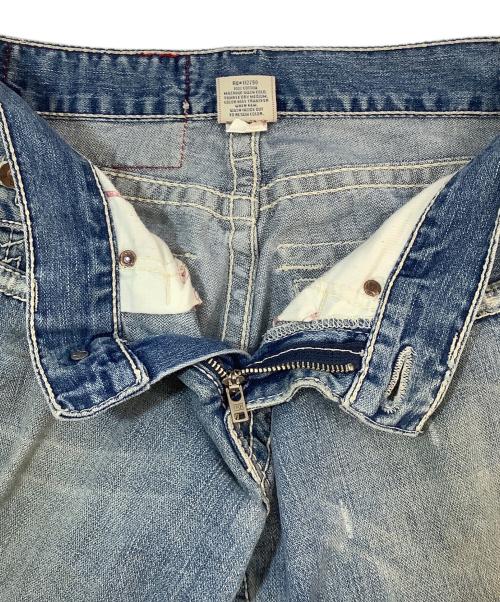 TRUE RELIGION（トゥルー レリジョン）TRUE RELIGION (トゥルー レリジョン) ブーツカットダメージジーンズ インディゴ サイズ:71cm (W28)の古着・服飾アイテム