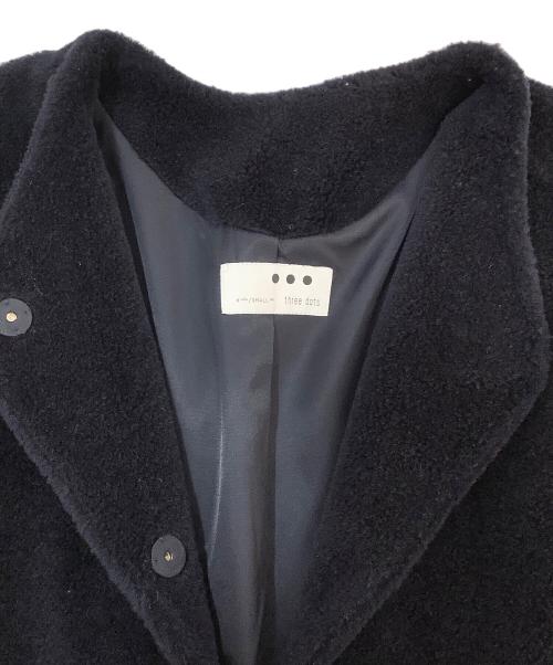 THREE DOTS（スリードッツ）THREE DOTS (スリードッツ) ウールジャケット ネイビー サイズ:Sの古着・服飾アイテム