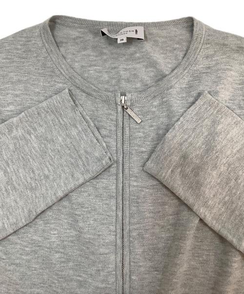 MACKINTOSH LONDON（マッキントッシュ ロンドン）MACKINTOSH LONDON (マッキントッシュ ロンドン) 薄手カーディガン ライトグレー サイズ:Mの古着・服飾アイテム