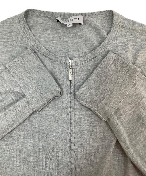 MACKINTOSH LONDON（マッキントッシュ ロンドン）MACKINTOSH LONDON (マッキントッシュ ロンドン) 薄手カーディガン ライトグレー サイズ:Mの古着・服飾アイテム