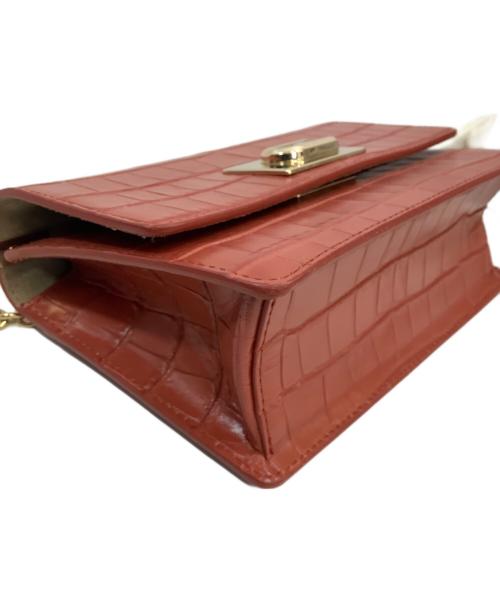 FURLA（フルラ）FURLA (フルラ) チェーンショルダーバッグ レッドの古着・服飾アイテム