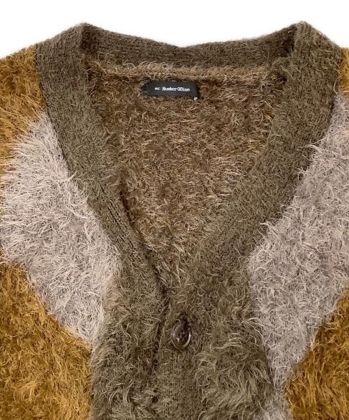 NUMBER (N)INE（ナンバーナイン）NUMBER (N)INE (ナンバーナイン) 厚手カーディガン ブラウン サイズ:4の古着・服飾アイテム