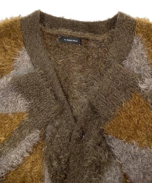 NUMBER (N)INE（ナンバーナイン）NUMBER (N)INE (ナンバーナイン) 厚手カーディガン ブラウン サイズ:4の古着・服飾アイテム