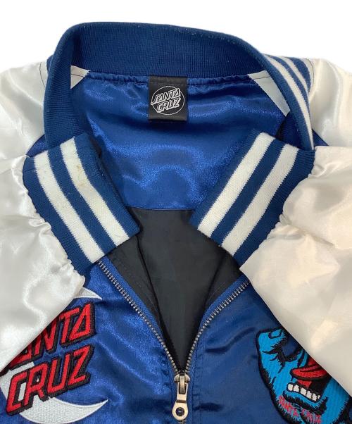 SANTA CRUZ（サンタクルーズ）SANTA CRUZ (サンタクルーズ) スタジャン ホワイト×ブルー サイズ:Lの古着・服飾アイテム
