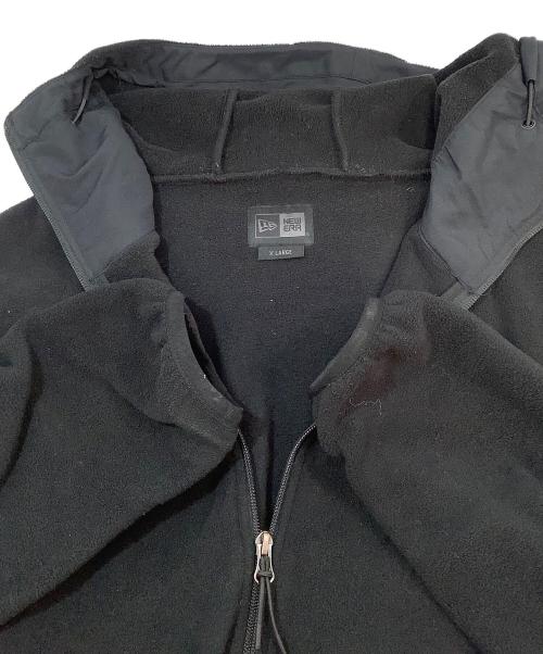 New Era（ニューエラ）New Era (ニューエラ) フルジップフーディー フリースジャケット ブラック サイズ:XLの古着・服飾アイテム