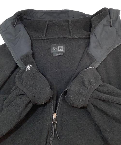 New Era（ニューエラ）New Era (ニューエラ) フルジップフーディー フリースジャケット ブラック サイズ:XLの古着・服飾アイテム
