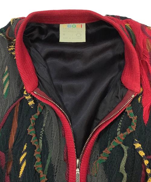 Coogi（クージー）Coogi (クージー) ニットカーディガン マルチカラー サイズ:Mの古着・服飾アイテム