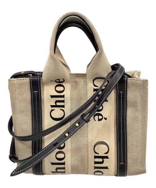 Chloe（クロエ）Chloe (クロエ) スモールトートバッグ ホワイトの古着・服飾アイテム